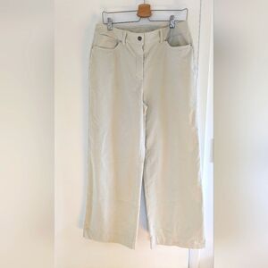 lululemon athletica city sleek 5 pocket full length Wide Leg Pants Light Beige